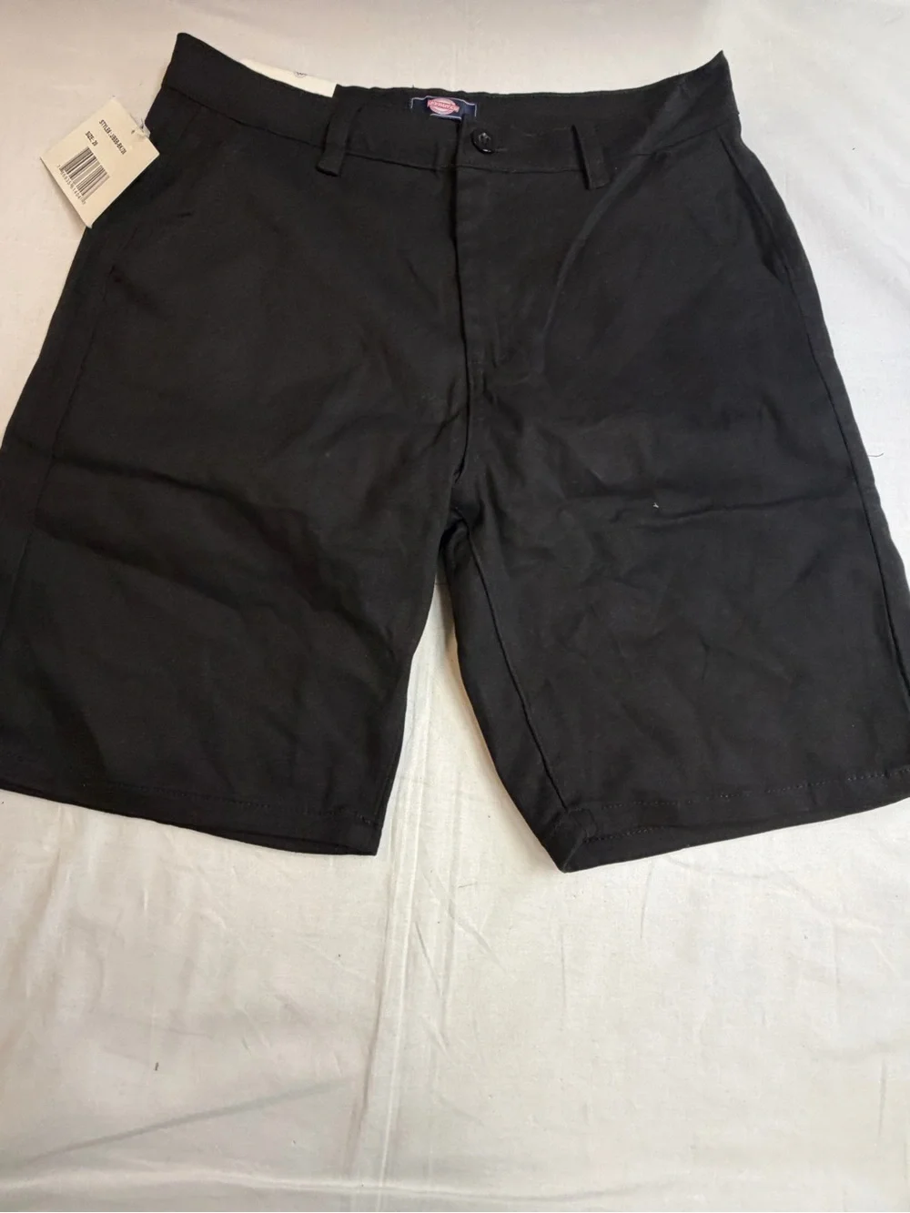Women’s Black Flat-Front Work Shorts